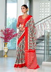Tew Soft Pure Cotton Fancy Printed Sarees Wholesale In India